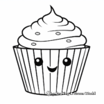Printable DIY Cupcake Coloring Pages for Creative Kids 3