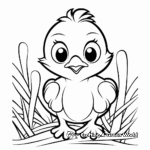 Printable Easter Chick Coloring Pages for Kids 1