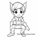 Printable Elf on the Shelf Getting into Mischief Coloring Pages 3