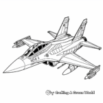 Printable Eurofighter Typhoon Jet Coloring Pages 1