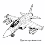 Printable Eurofighter Typhoon Jet Coloring Pages 3