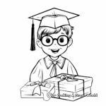 Printable Graduation Present Coloring Pages 3
