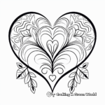 Printable Heart Mandala Coloring Pages 1
