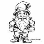 Printable Leprechaun and Shamrock Coloring Pages 3