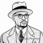 Printable Malcolm X Coloring Pages 3