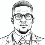 Printable Malcolm X Coloring Pages 4