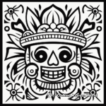 Printable Mexican Tile Coloring Pages for Cinco De Mayo 4