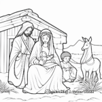 Printable Nativity Scene Coloring Pages for Christmas 2