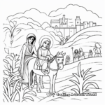 Printable Palm Sunday Coloring Pages for Children 1
