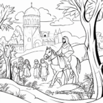 Printable Palm Sunday Coloring Pages for Children 2