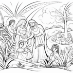 Printable Palm Sunday Coloring Pages for Children 3