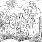 Printable Palm Sunday Coloring Pages for Children 4