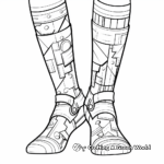 Printable Patterned Stockings Coloring Pages 1
