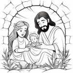 Printable Religious Easter Story Coloring Pages 1