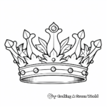 Printable Royal Crown Coloring Pages for Artists 2
