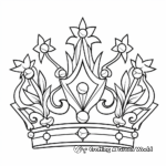 Printable Royal Crown Coloring Pages for Artists 3