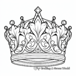 Printable Royal Crown Coloring Pages for Artists 4