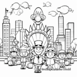 Printable Thanksgiving Day Parade Coloring Pages 1