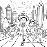 Printable Thanksgiving Day Parade Coloring Pages 2