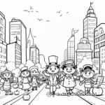 Printable Thanksgiving Day Parade Coloring Pages 3