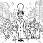 Printable Thanksgiving Day Parade Coloring Pages 4