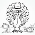 Printable Turkey Coloring Pages for Kids 2