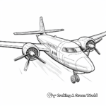 Propeller Plane Coloring Pages 1