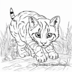 Prowling Cat Coloring Pages: Hunting Instinct 3