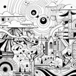 Psychedelic Abstract Coloring Pages for Creatives 4
