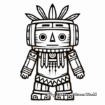 Pueblo Kachina Doll Coloring Pages 3