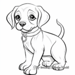 Pug Dog with Cuteness Overloaded Coloring Pages 2