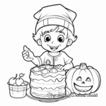 Pumpkin Pie Dessert Coloring Pages for Kids 1