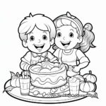 Pumpkin Pie Dessert Coloring Pages for Kids 2