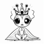Queen Coqui: Female Coqui Coloring Pages 2