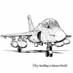 RAF Harrier Jump Jet Coloring Pages 3