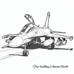 Rafale Fighter Jet Coloring Pages for Kids 1