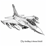 Rafale Fighter Jet Coloring Pages for Kids 2