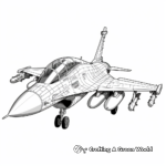 Rafale Fighter Jet Coloring Pages for Kids 3