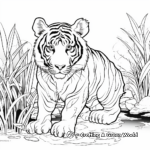 Rain Forest Tiger Coloring Pages 3