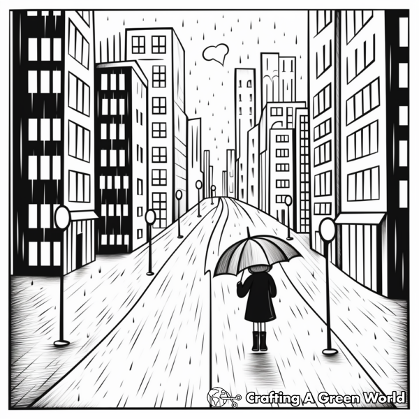 Rain Coloring Pages - Free & Printable!