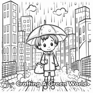 Rain Coloring Pages - Free & Printable!