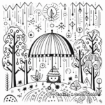 Rain in the Forest Coloring Pages 4