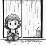 Rain on the Window Pane Coloring Pages 1