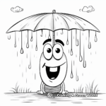 Rain Worm Coloring Pages: Fun during Rainy Days 1