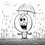 Rain Worm Coloring Pages: Fun during Rainy Days 2