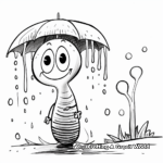 Rain Worm Coloring Pages: Fun during Rainy Days 3