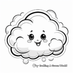 Rainbow and Cloud Coloring Pages 1