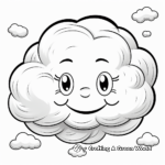 Rainbow and Cloud Coloring Pages 3