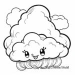 Rainbow and Cloud Coloring Pages 4