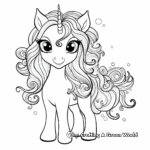 Rainbow and Unicorn Coloring Pages: A Magical Combo 2
